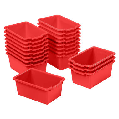 Square plastic online bins